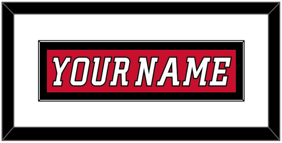 Calgary Nameplate - Home Red (2007-2017) - Single Mat 2