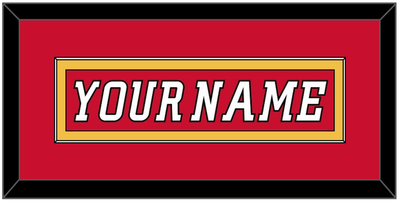 Calgary Nameplate - Home Red (2007-2017) - Single Mat 3