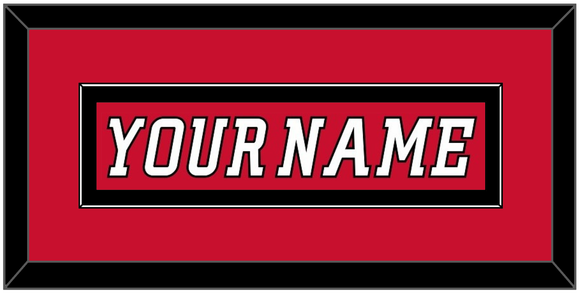 Calgary Nameplate - Home Red (2007-2017) - Single Mat 4