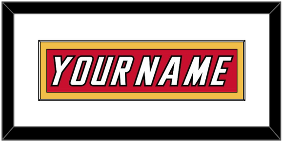 Calgary Nameplate - Road Red (1995-2000) - Single Mat 1