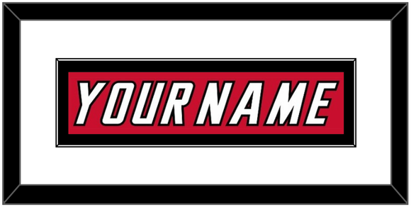 Calgary Nameplate - Road Red (1995-2000) - Single Mat 2