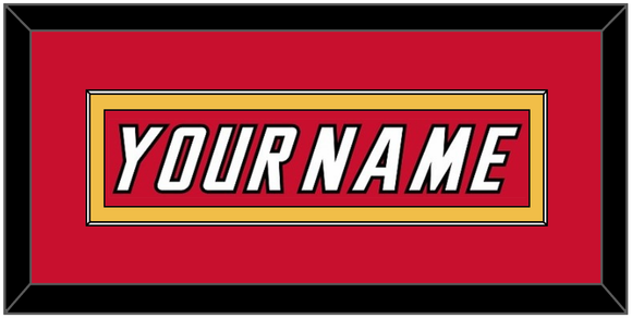 Calgary Nameplate - Road Red (1995-2000) - Single Mat 3
