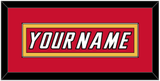 Calgary Nameplate - Road Red (1995-2000) - Single Mat 3