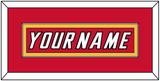 Calgary Nameplate - Road Red (1995-2000) - Single Mat 3