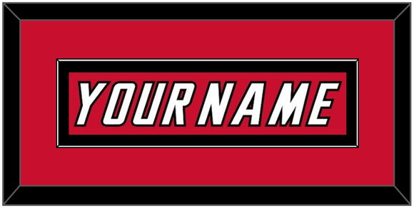 Calgary Nameplate - Road Red (1995-2000) - Single Mat 4