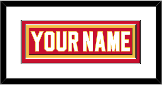 Calgary Nameplate - Home Red - Signature Tier 1
