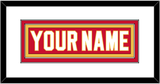 Calgary Nameplate - Road Red (1980-1994) - Double Mat 1