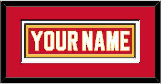 Calgary Nameplate - Home Red - Signature Tier 2