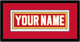Calgary Nameplate - Road Red (1980-1994) - Double Mat 2