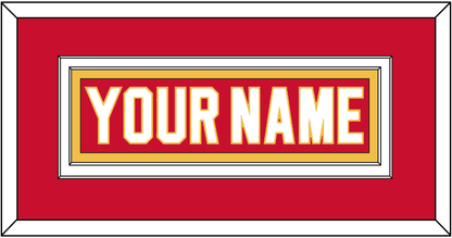 Calgary Nameplate - Home Red - Signature Tier 2