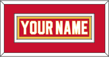Calgary Nameplate - Road Red (1980-1994) - Double Mat 2