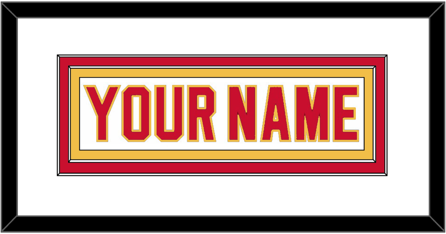 Calgary Nameplate - Road White - Signature Tier 1