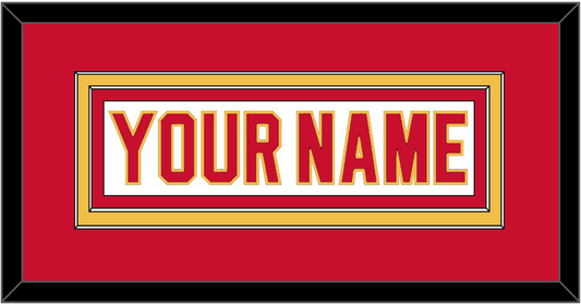 Calgary Nameplate - Home White (1980-1994) - Signature Tier 2