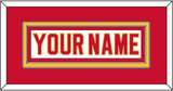 Calgary Nameplate - Road White - Double Mat 2