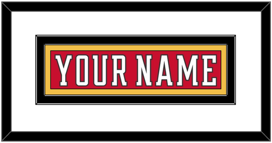 Calgary Nameplate - Home Red (2017-2020) - Signature Tier 1