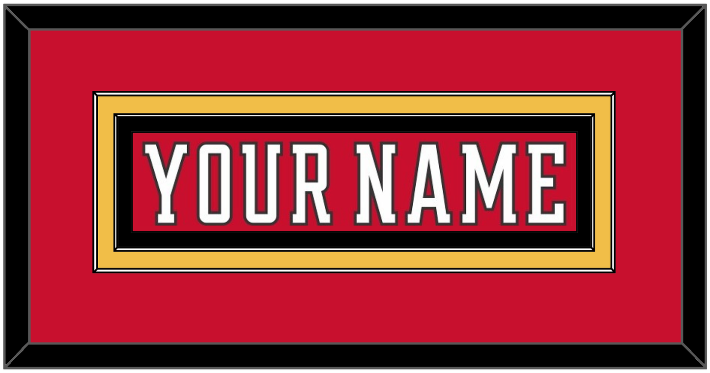 Calgary Nameplate - Home Red (2007-2017) - Signature Tier 2