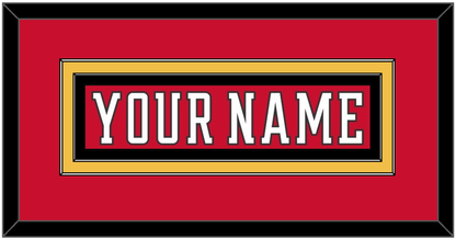 Calgary Nameplate - Home Red (2007-2017) - Signature Tier 2