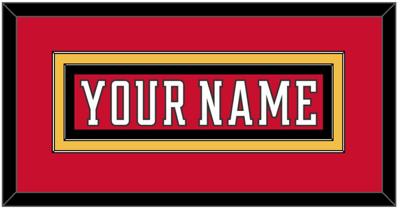 Calgary Nameplate - Home Red (2007-2017) - Double Mat 2