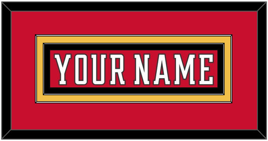 Calgary Nameplate - Home Red (2017-2020) - Signature Tier 2