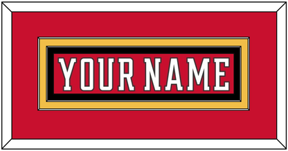 Calgary Nameplate - Home Red (2007-2017) - Signature Tier 2