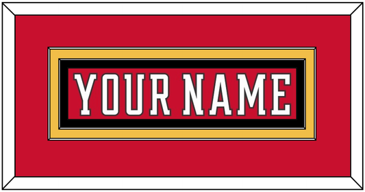Calgary Nameplate - Home Red (2017-2020) - Signature Tier 2