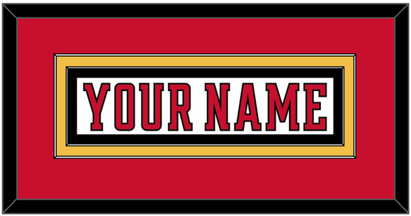 Calgary Nameplate - Road White (2017-2020) - Double Mat 2