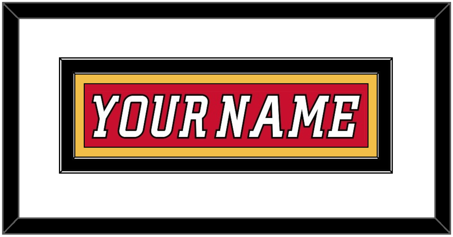 Calgary Nameplate - Home Red (2007-2017) - Signature Tier 1