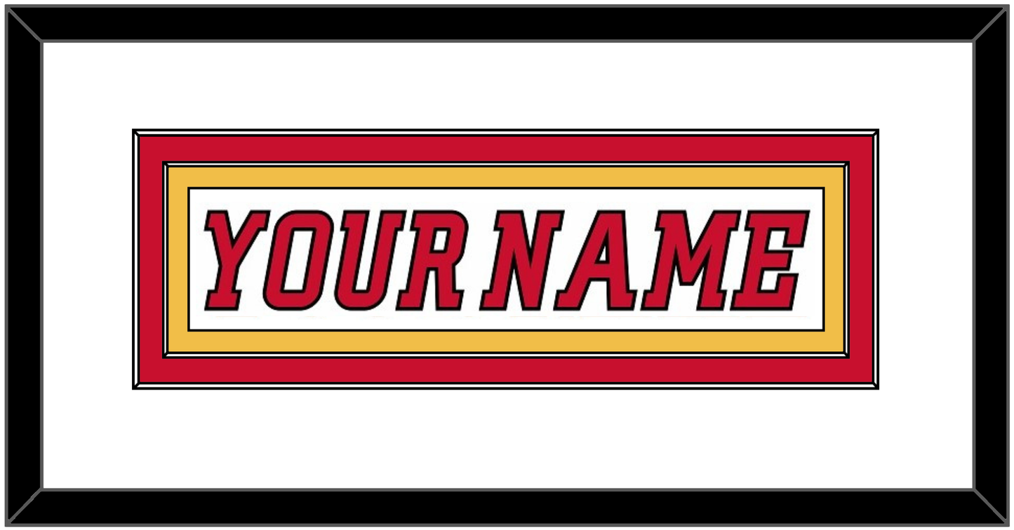 Calgary Nameplate - Road White (2007-2017) - Signature Tier 1