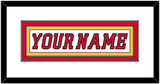 Calgary Nameplate - Road White (2007-2017) - Double Mat 1
