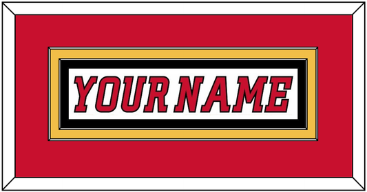 Calgary Nameplate - Road White (2007-2017) - Signature Tier 2