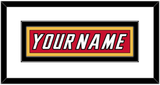 Calgary Nameplate - Road Red (1995-2000) - Double Mat 1