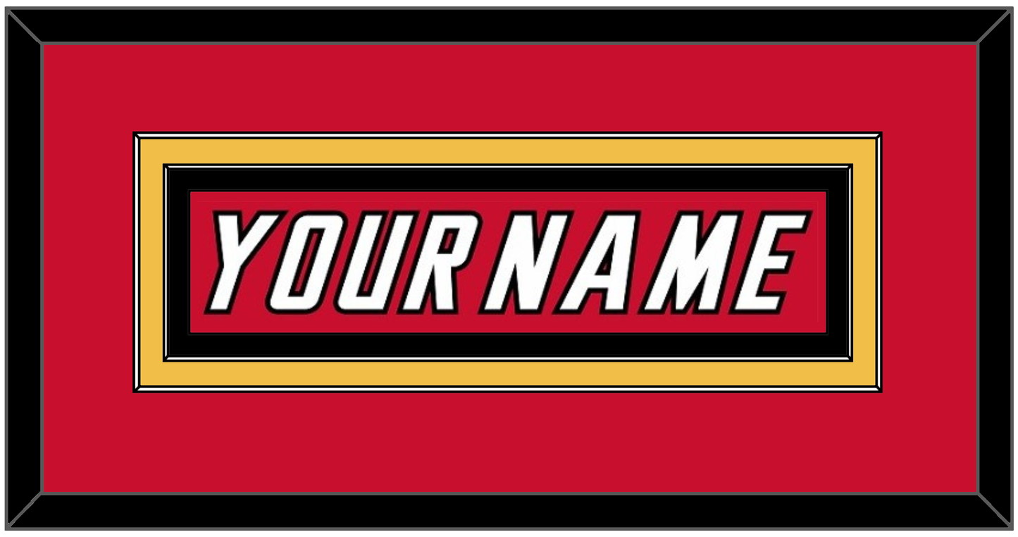 Calgary Nameplate - Road Red (1995-2000) - Signature Tier 2