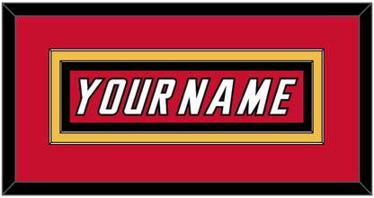 Calgary Nameplate - Road Red (1995-2000) - Signature Tier 2