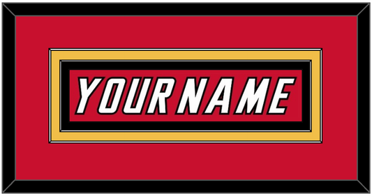 Calgary Nameplate - Road Red (1995-2000) - Signature Tier 2