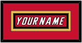 Calgary Nameplate - Road Red (1995-2000) - Double Mat 2