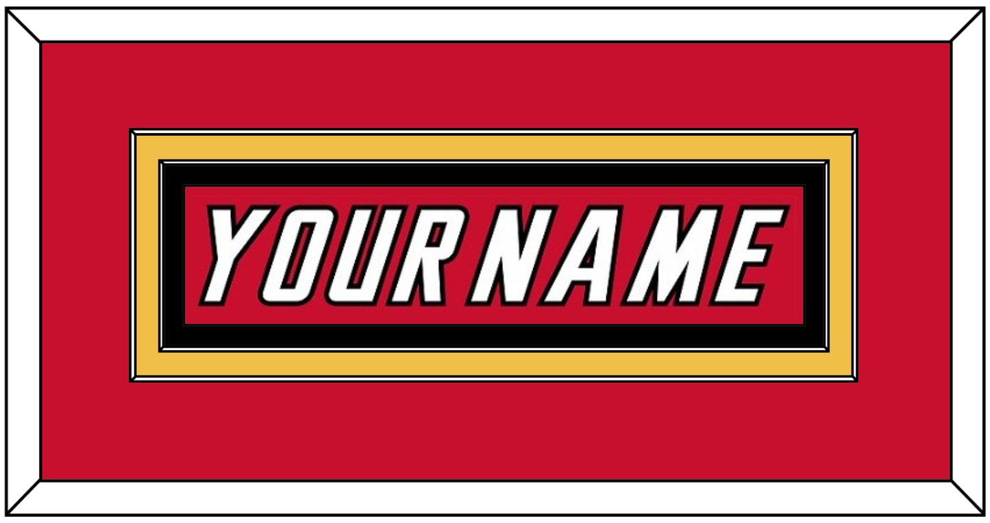 Calgary Nameplate - Road Red (1995-2000) - Signature Tier 2