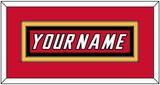 Calgary Nameplate - Road Red (1995-2000) - Double Mat 2
