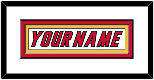 Calgary Nameplate - Home White (1995-2000) - Signature Tier 1