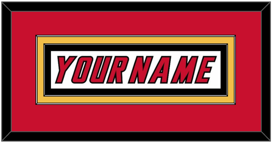 Calgary Nameplate - Home White (1995-2000) - Signature Tier 2