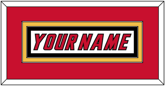 Calgary Nameplate - Home White (1995-2000) - Signature Tier 2