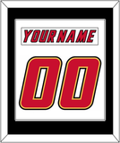 Calgary Nameplate & Number (Back) Combined - Home White (1995-2000) - Single Mat 2