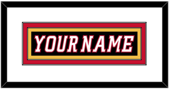 Calgary Nameplate - Alternate Black - Double Mat 1
