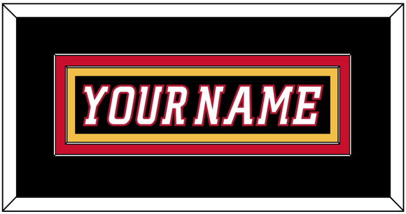 Calgary Nameplate - Alternate Black - Double Mat 2