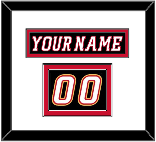 Calgary Nameplate & Number (Shoulder) - Alternate Black - Signature Tier 1
