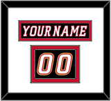 Calgary Nameplate & Number (Shoulder) - Alternate Black - Double Mat 1