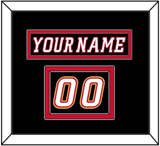 Calgary Nameplate & Number (Shoulder) - Alternate Black - Double Mat 2
