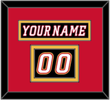 Calgary Nameplate & Number (Shoulder) - Alternate Black - Double Mat 3