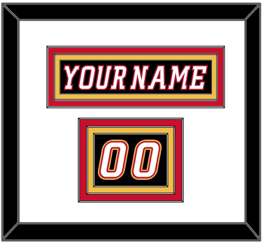 Calgary Nameplate & Number (Shoulder) - Alternate Black - Premier Tier 1
