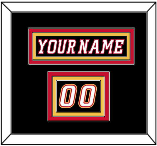 Calgary Nameplate & Number (Shoulder) - Alternate Black - Premier Tier 2