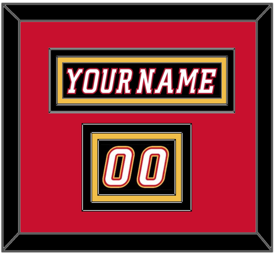 Calgary Nameplate & Number (Shoulder) - Alternate Black - Premier Tier 3